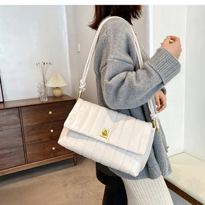 Soft Leather Retro Chain Crossbody Envelope Bag