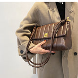 Soft Leather Retro Chain Crossbody Envelope Bag