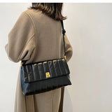 Soft Leather Retro Chain Crossbody Envelope Bag