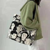 Minority Female Shoulder Bag Large Capacity Student Organizer Canvas Bag