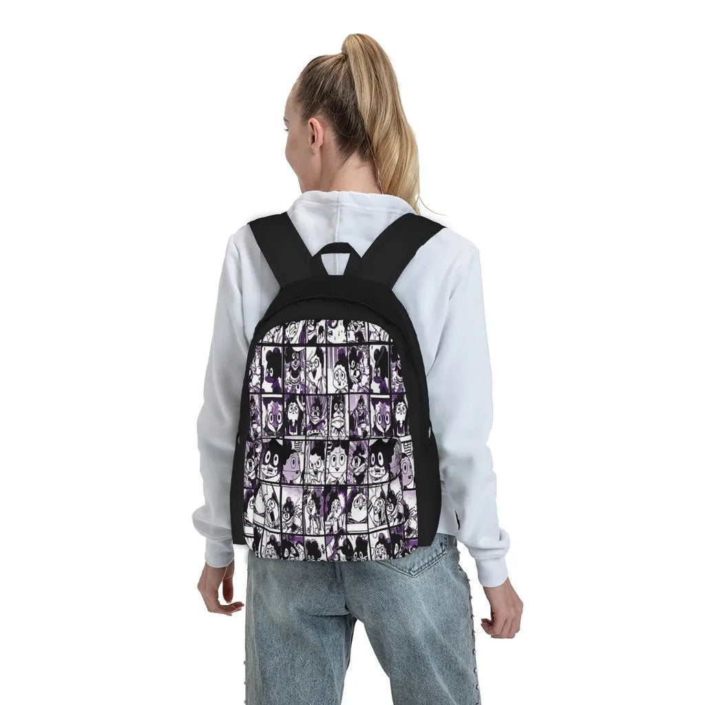 Manga Collage Backpack School Bag Men Women