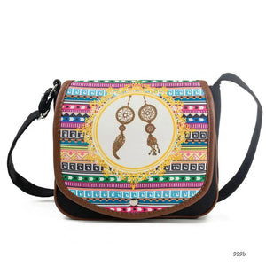 Miyahouse Bohemian Crossbody Bag Canvas Saddle Shoulder Retro Messenger