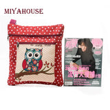 Miyahouse Cartoon Owl Crossbody Bag Lady Flap Bag