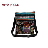 Miyahouse Owl Printed Messenger Bag Women Shoulder Bag