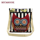 Miyahouse Couple Owl Printed Summer Crossbody Bag Shoulder Bag For Teenage Girls