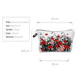 Miyahouse Floral Printed Cosmetic Bag Women Makeup Bag Summer Female Travel Toil