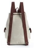 Miyahouse Canvas Backpack Women Drawstring Bag Travel Rucksack