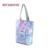 Miyahouse Summer Beach Bag Women Shoulder Canvas Tote Hand