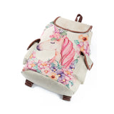 Miyahouse Unicorn Printed Backpack Girls Drawstring School Bag
