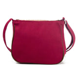 Miyahouse Small Retro Messenger Bag Canvas Stripe Saddle Shoulder Bag