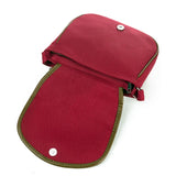 Miyahouse Small Retro Messenger Bag Canvas Stripe Saddle Shoulder Bag