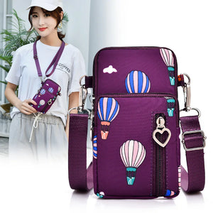 Shoulder Bag for Mobile Phone with Earphone Slot