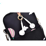 Shoulder Bag for Mobile Phone with Earphone Slot