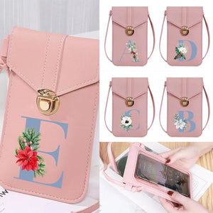Women Crossbody Bag Pu Leather Wallet Coin Purse Touch Screen Cell Phone Pack