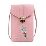 Women Crossbody Bag Pu Leather Wallet Coin Purse Touch Screen Cell Phone Pack
