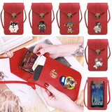 Dog Series Leather Phone Bag for Samsung/iPhone/Xiaomi