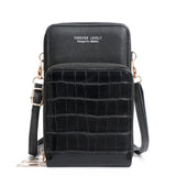 Metal Opening Crossbody Bag Mini Solid PU Leather Shoulder Messenger Bag