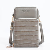 Metal Opening Crossbody Bag Mini Solid PU Leather Shoulder Messenger Bag