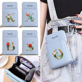 Women's Golden Flower Print Crossbody Phone Purse