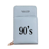 Women's Wallet Card Package Cell Phone Crossbody Bag Zipper Purse