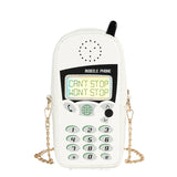 Mobile Phone Chain Crossbody Bag Reflective Purses Girls Shoulder Novelty Clutch