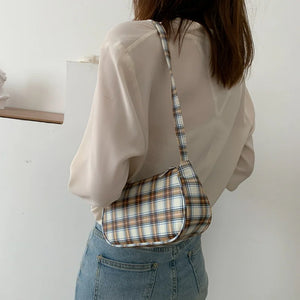 Canvas Messenger Bag Solid Shoulder Bag