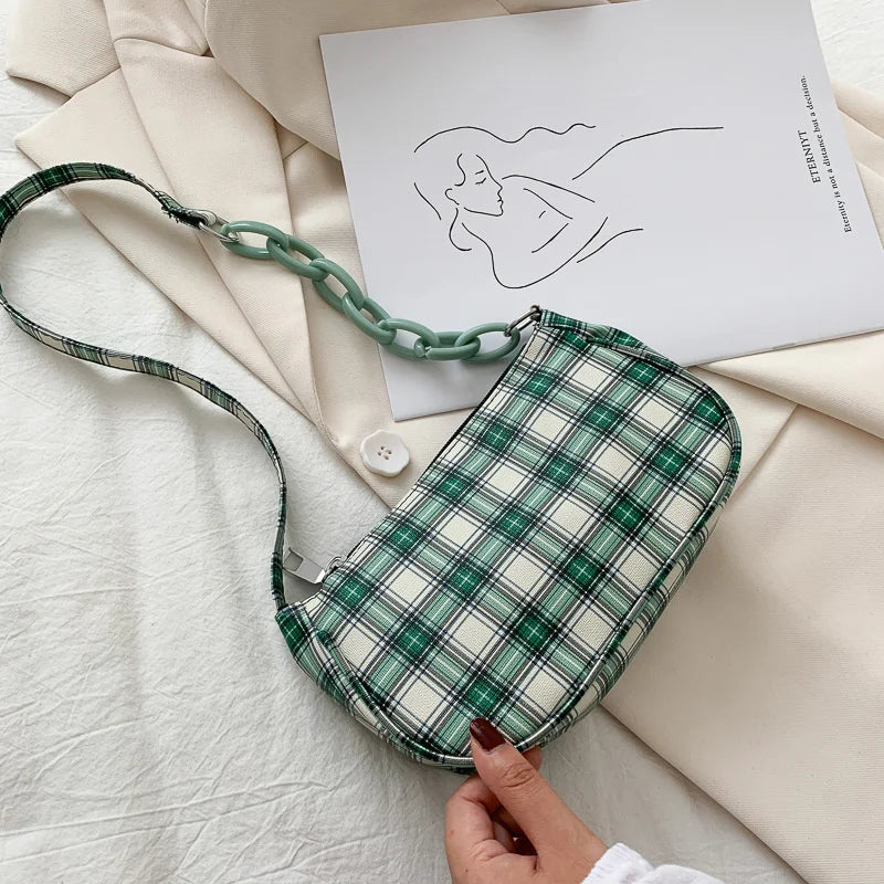 Canvas Messenger Bag Solid Shoulder Bag