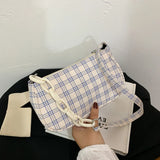 Canvas Messenger Bag Solid Shoulder Bag