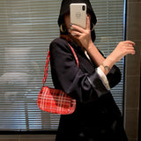 Canvas Messenger Bag Solid Shoulder Bag