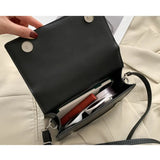 Women's PU Leather Messenger Bag Solid Shoulder Bag