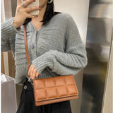 Women's PU Leather Messenger Bag Solid Shoulder Bag