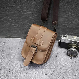 Men's Waist Bag PU Leather Multi-function Chest Bag