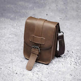Men's Waist Bag PU Leather Multi-function Chest Bag