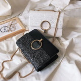 Sequin Small Square Bag All-Match Student Messenger Bag