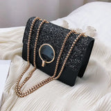 Sequin Small Square Bag All-Match Student Messenger Bag