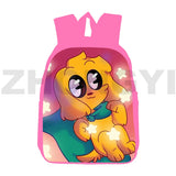 3D Pink Anime Mikecrack Backpack for Teenagers 12/16 Inch