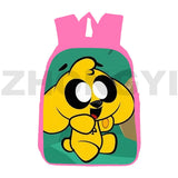 3D Pink Anime Mikecrack Backpack for Teenagers 12/16 Inch