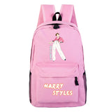 Harry Styles Backpack School Bags for Teenage Girls - Pink Bookbag