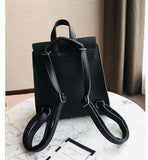 Retro Patchwork Backpack Women Square Travel Bag Vintage Casual Y2K