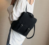 Retro Patchwork Backpack Women Square Travel Bag Vintage Casual Y2K