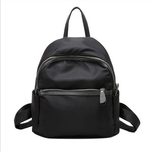 Women Backpack Travel Nylon Light Water-proof Small Rucksack Navy Green