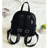 Women Backpack Travel Nylon Light Water-proof Small Rucksack Navy Green