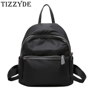 Women Backpack Travel Nylon Light Water-proof Small Rucksack Navy Green