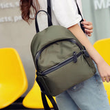 Navy Green Women Backpack Travel Water-proof Rucksack