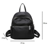 Green Nylon Women's Backpack Water-proof Travel Rucksack