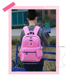 Kids Travel Backpack Shoulder Bag School Bags Girls Rucksack 3Pcs/set