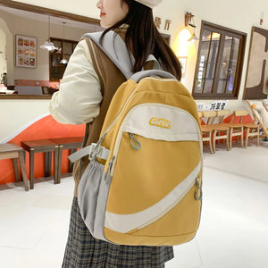 High Capacity Big Student Backpack Rucksack Girls School Bag Women Backpack