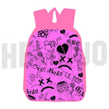 Lil Peep Backpack School Bag 16 Inch Pink Softback