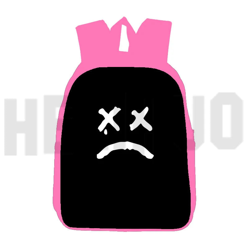 Lil Peep Backpack School Bag 16 Inch Pink Softback
