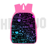 Lil Peep Backpack School Bag 16 Inch Pink Softback